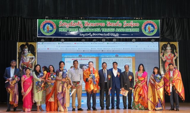 New York Telangana Telugu Association NYTTA is formed as a special dais in New York, representing the State of Telangana India